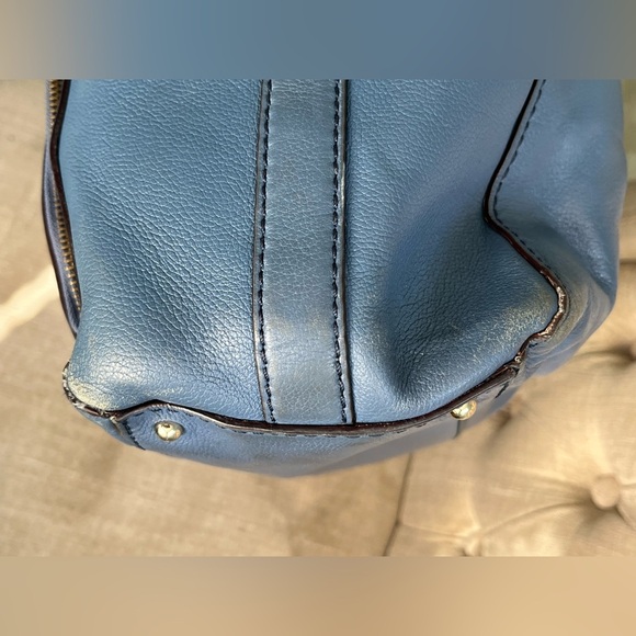 Kate Spade Blue Satchel with Silver Accents - Picture 11 of 13